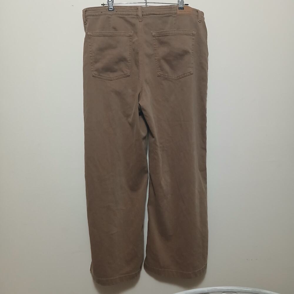 American Eagle Dreamy Drape Low Rise Ultra Wide Leg Jeans Iced Mocha Size 14 - Picture 3 of 8